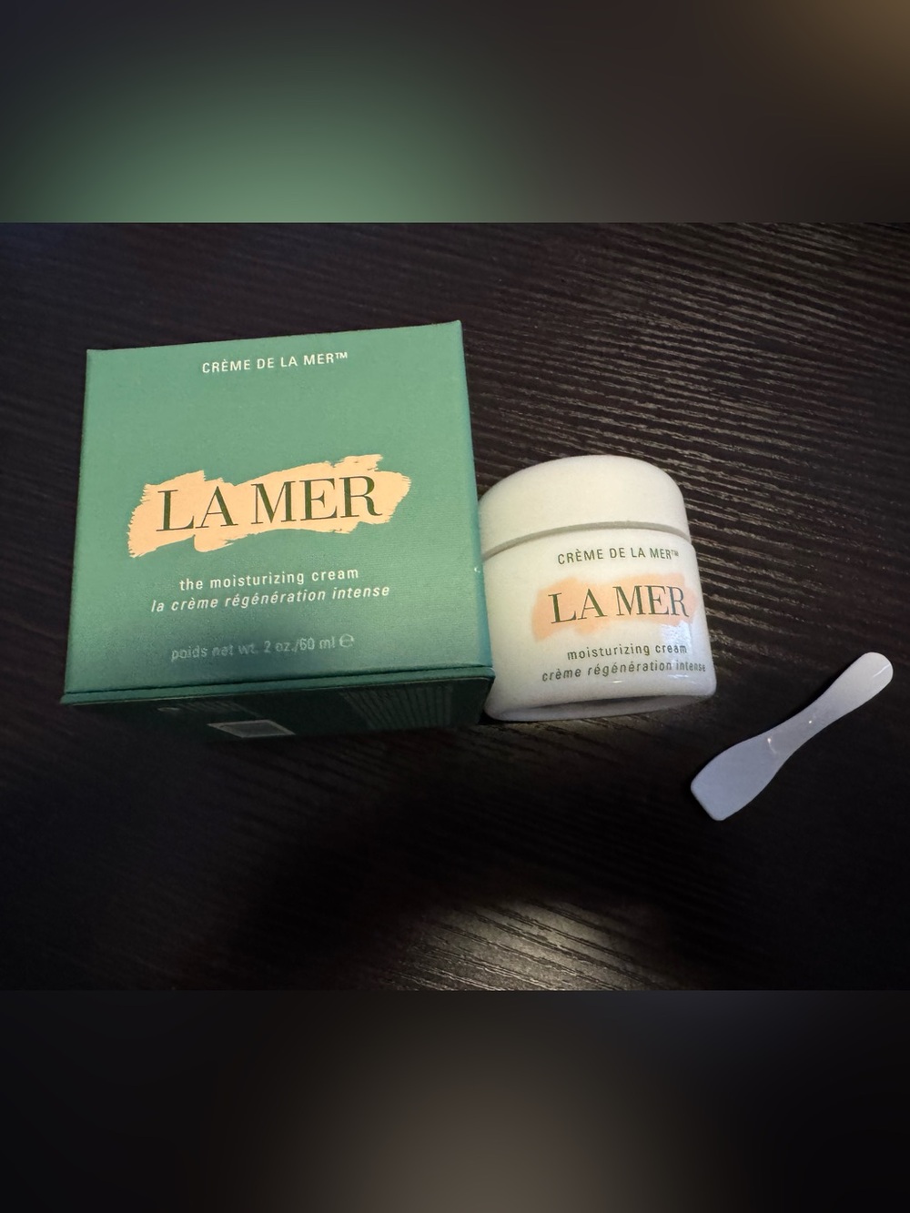 CONTAINER ONLY - La Mer Moisturizing Cream Jar and Green Box